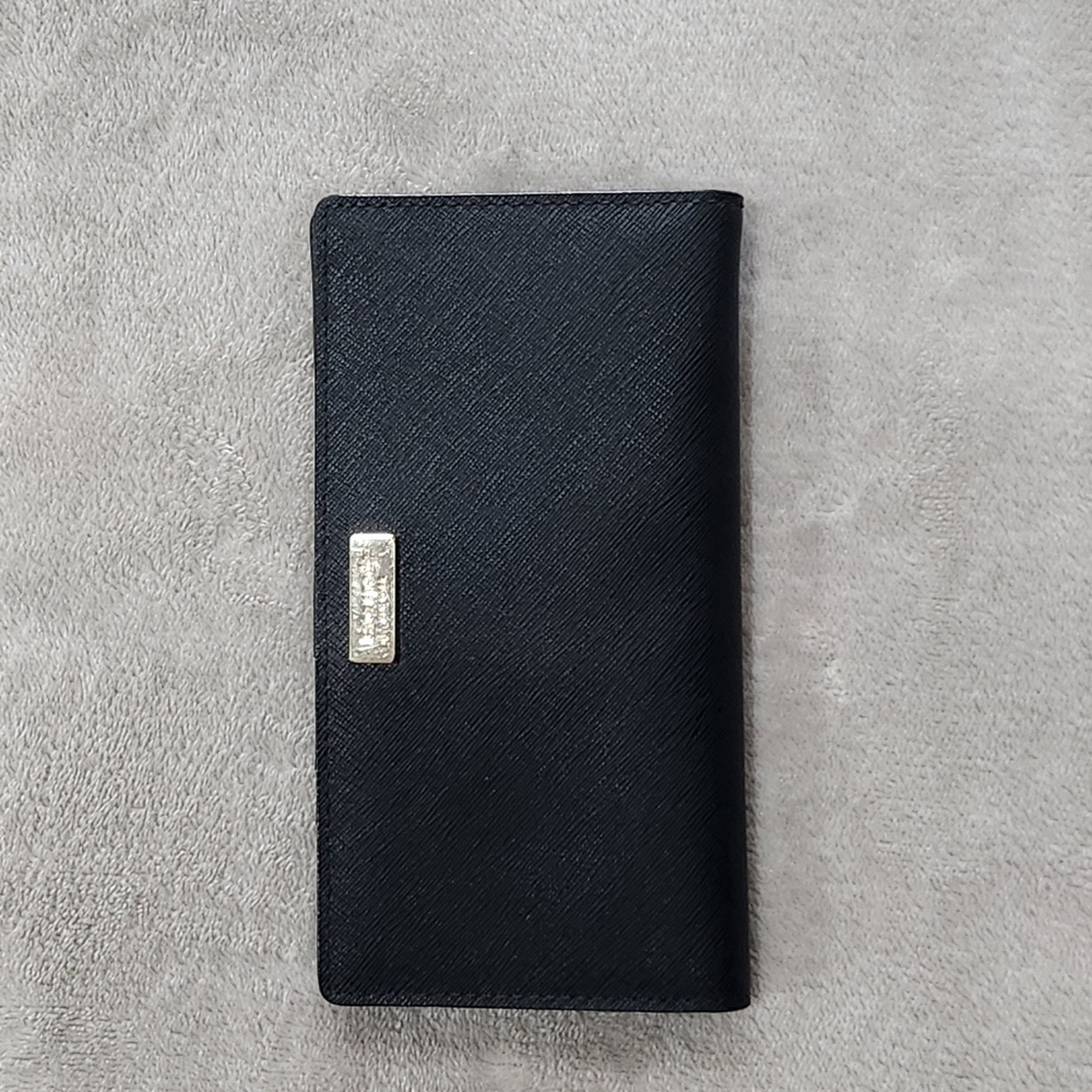 Kate Spade Laurel Way Stacy Clutch Wallet Black Saffiano